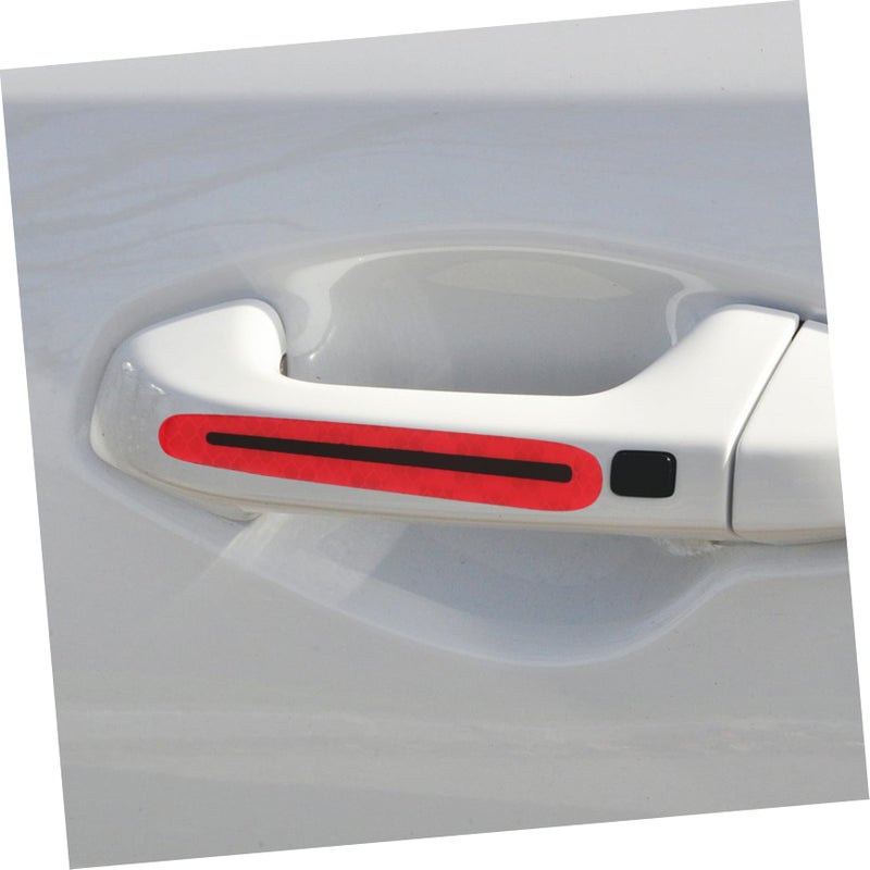 4 Pack Car Door Handle Protectors Scratch Prevention Reflective Stickers Easy Application - Image 4