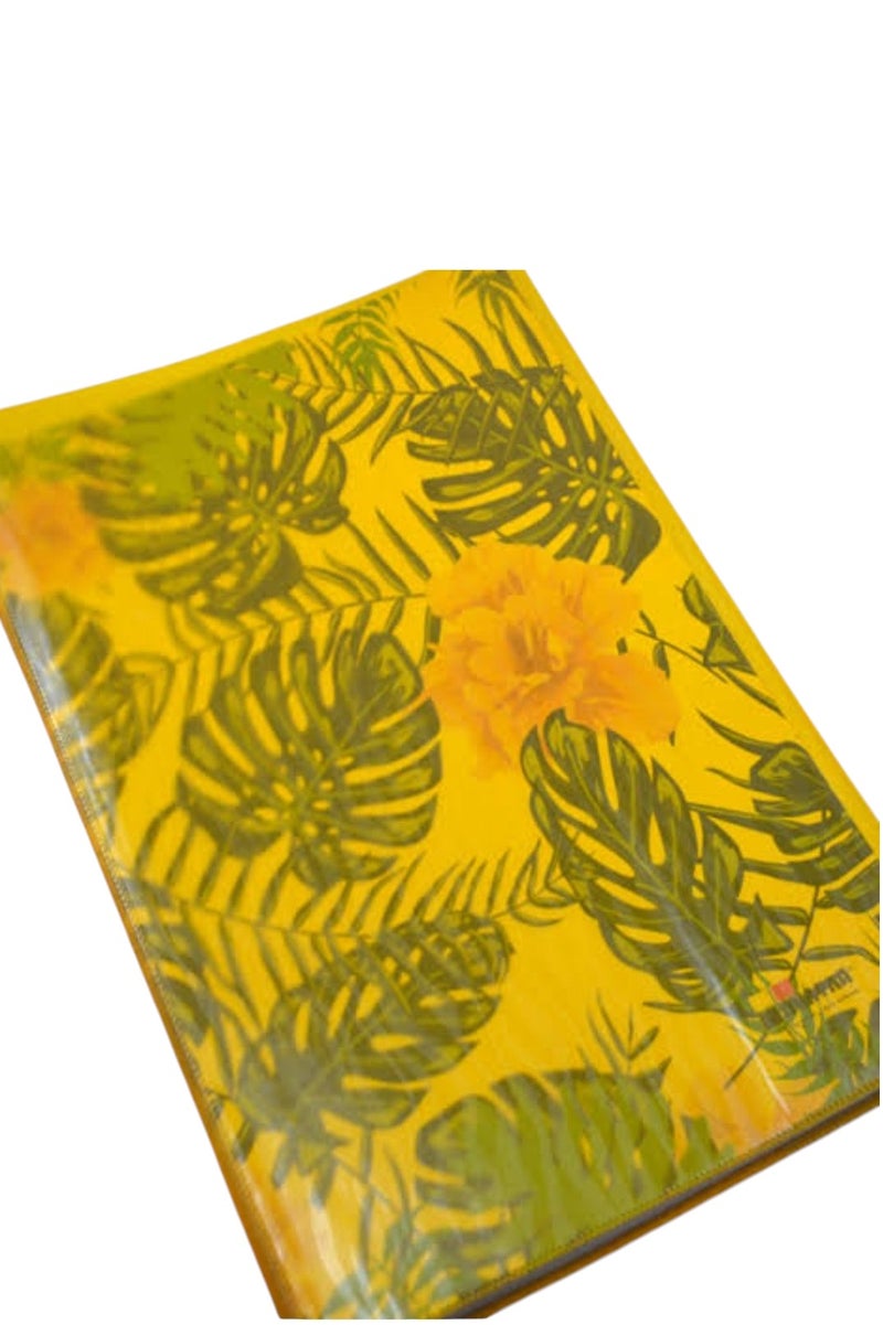 مجموعة ثلاث قطع من غلاف تجليد اصفر شفاف سميك للكراسات – بلاستيك قوي لحماية إضافية - A5 - Image 4