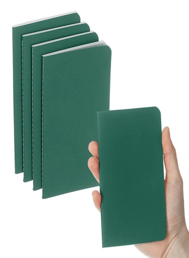 PATIKIL 6 Pack A6 Notebook, A6 Journal Mini Notebook Pocket Kraft Memo Notepads Lined Sketchbook Small 3.5x5.5 Inch 30 Sheets for Men Women Office Supplies Purse Travelers, Cyan Green - Image 1