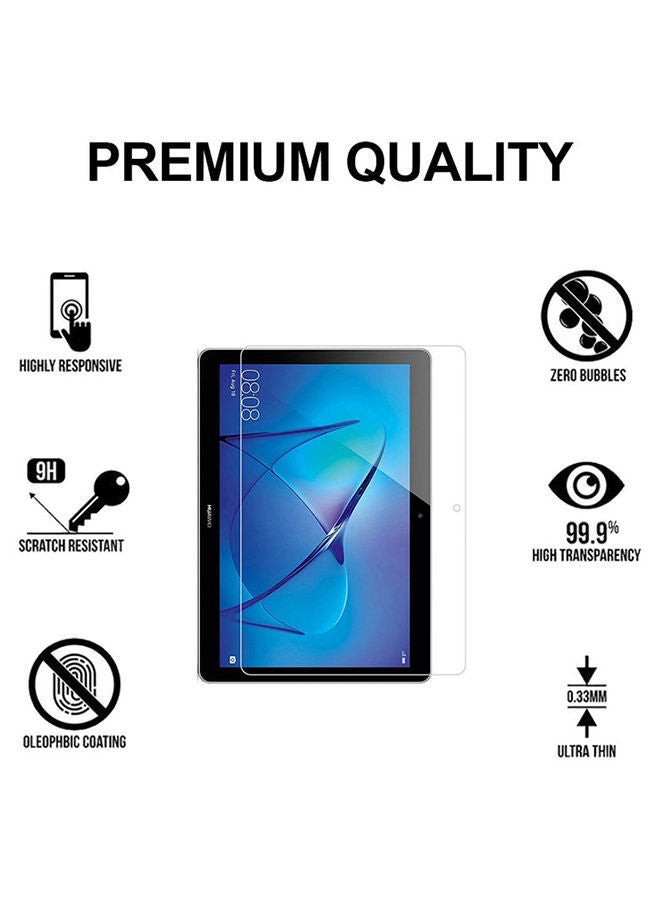 NIBEMINENT Tempered Glass Screen Protector For Huawei MediaPad T3 10 15cm Clear  - Image 2