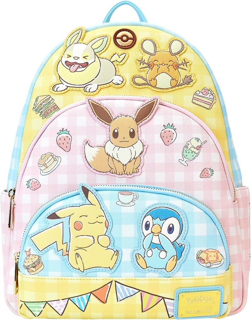 Loungefly Pokmon Cafe Tripple Pocket Backpack - Image 1