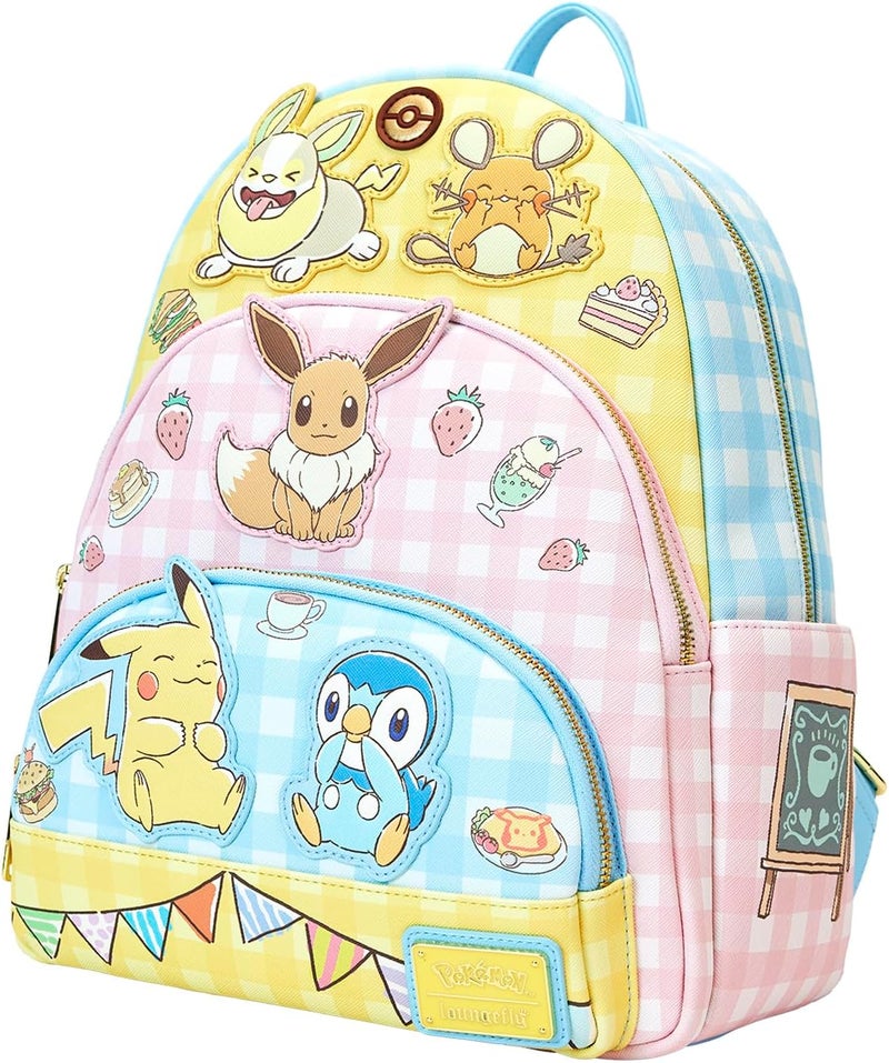 Loungefly Pokmon Cafe Tripple Pocket Backpack - Image 2