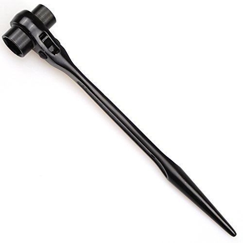 DYWISHKEY 19/22mm Scaffold Podger Ratchet Spanner Site Ratcheting Socket Wrench (Black) - Image 5