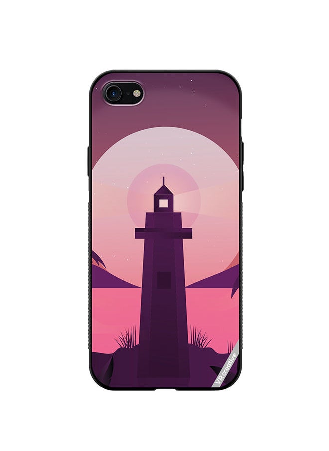 VR CREATIVE - Protective Case Cover For Apple iPhone 7/8/SE 2020 Lake House Design Multicolour - Image 1