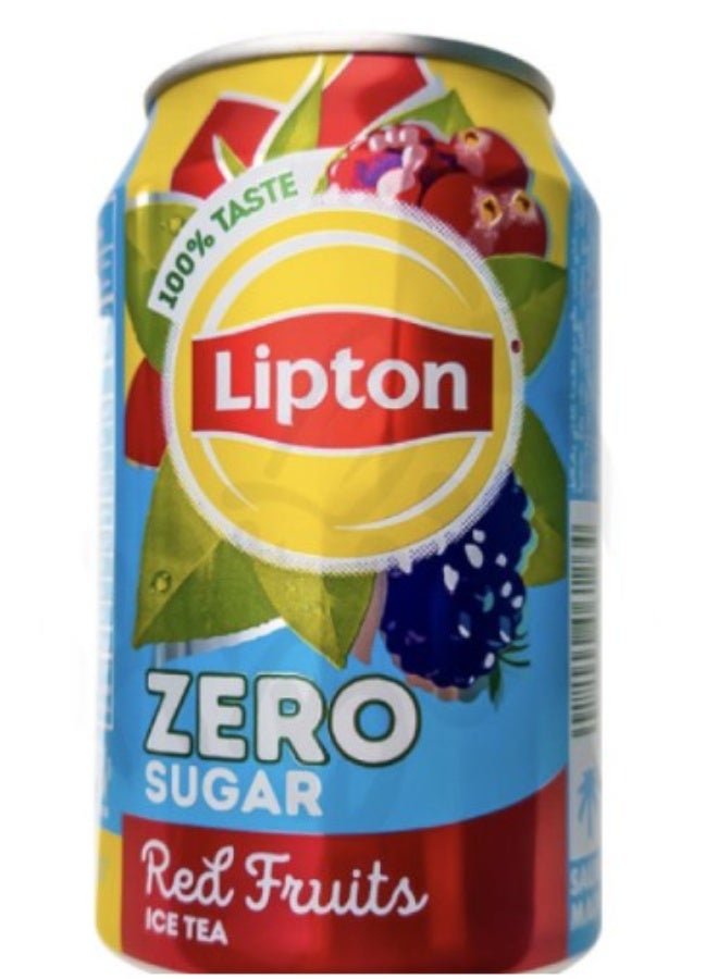 ليبتون شاي ليبتون المثلج بدون سكر، نكهة التوت الأحمر، علبة 320 مل (حجم العبوة) - Image 3