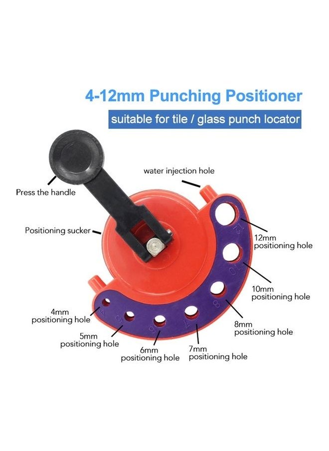 NIBEMINENT Adjustable Diamond Hole Saw Drill Bit Guide Glass Ceramic Tile Black/Blue/Red  - Image 2