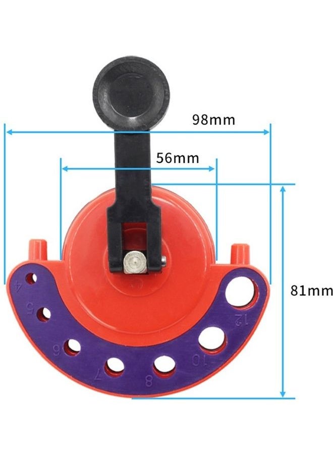 NIBEMINENT Adjustable Diamond Hole Saw Drill Bit Guide Glass Ceramic Tile Black/Blue/Red  - Image 4