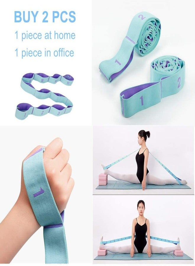 Xemz Elastic Stretching Strap with 11 Loops, Multi-Loop Yoga Stretching Strap Elastic Exercise Band, Improve Flexibility Arm Leg Stretching Strap Home Gym Equipment for Physical Therapy Pilates Gymnastics - Image 4