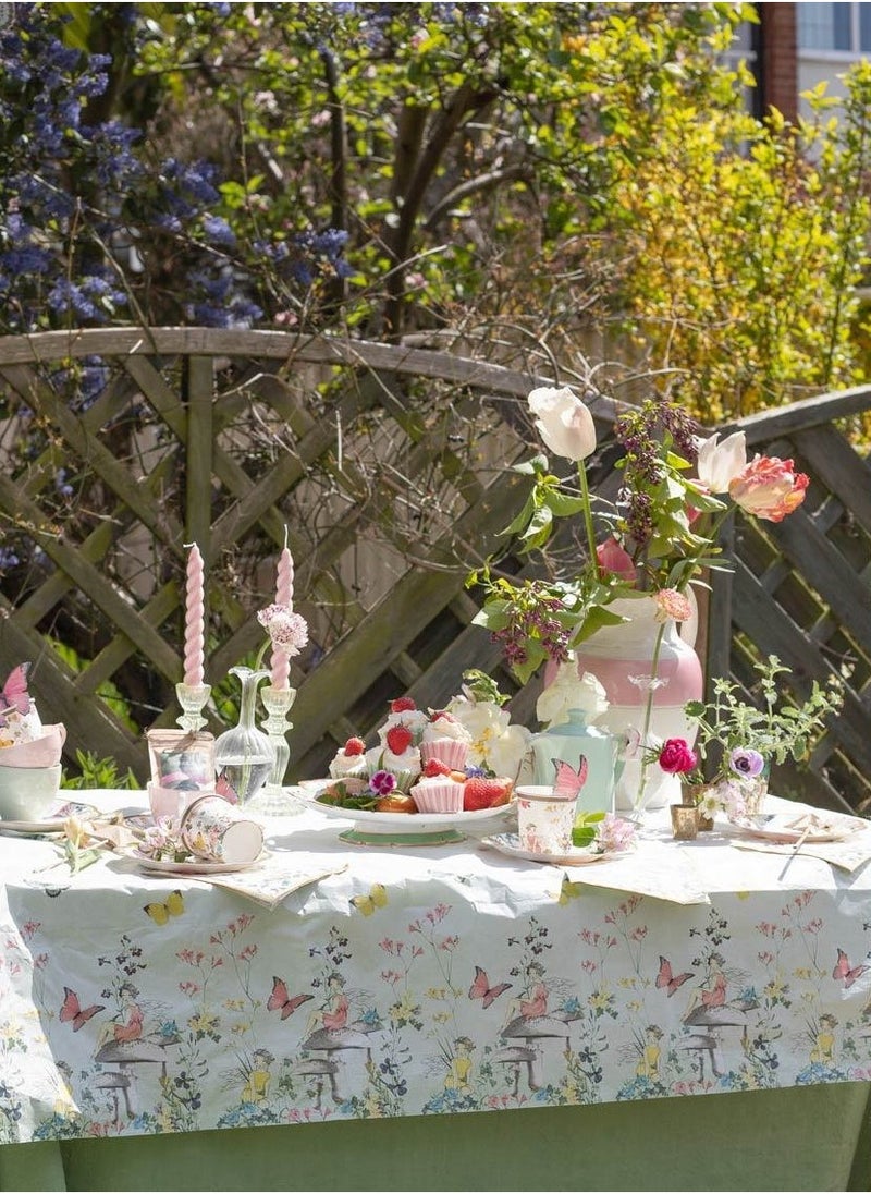 توكينج تيبلز غطاء طاولة ورقي بتصميم جنية وفراشة - Image 1