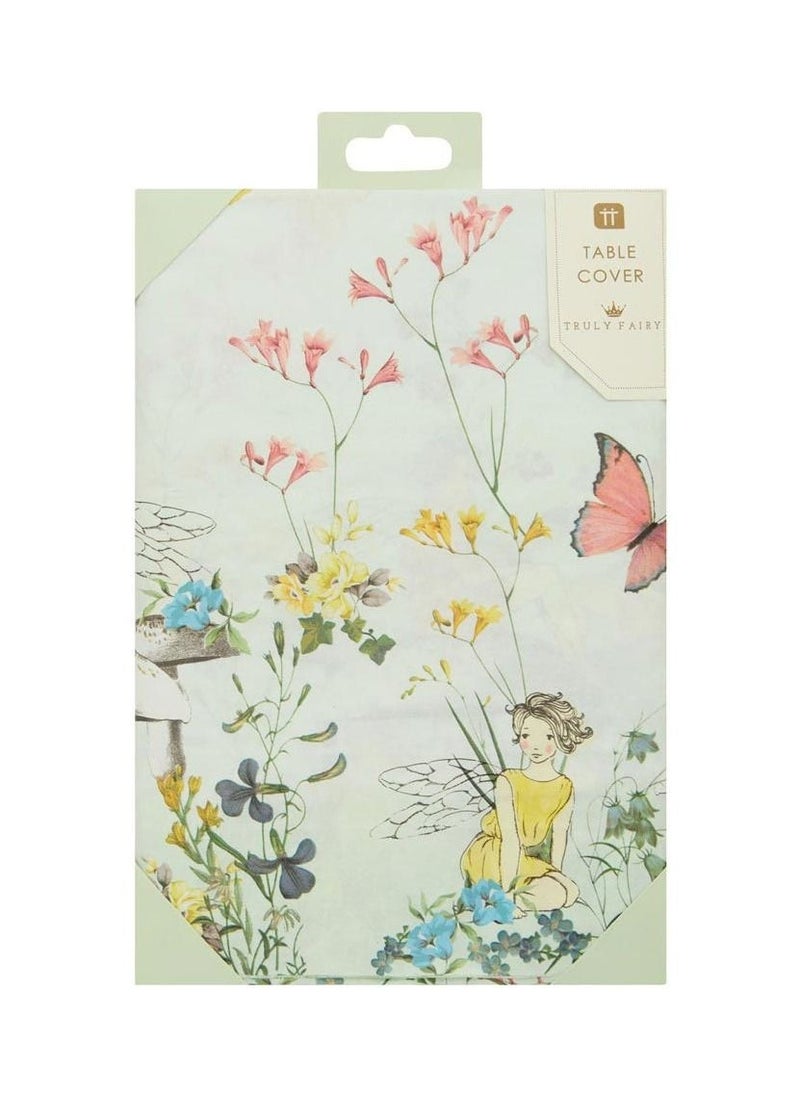 توكينج تيبلز غطاء طاولة ورقي بتصميم جنية وفراشة - Image 2