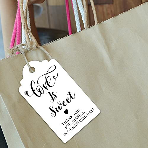 TENTADO Love is Sweet , Thank You for Sharing Our Special Day, 50pcs Wedding Tags, Perfect for Party Favors. - Image 3