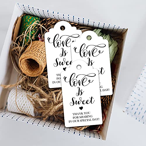 TENTADO Love is Sweet , Thank You for Sharing Our Special Day, 50pcs Wedding Tags, Perfect for Party Favors. - Image 5