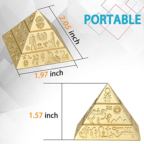 Anzmtosn Pyramid Fidget Spinner Toy for Kids Adults Metal Fingertip Gyro Cool Hand Finger Spinner Office Kinetic Desk Toy Egyptian Figure Perpetual Motion Spinning Top Birthday Gift Prize Party Favors - Image 5