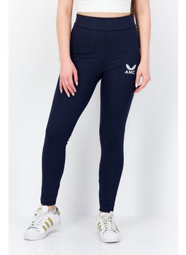 Women Sportswear Fit Training Leggings, Navy
