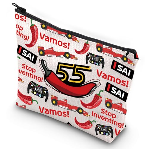 G2TUP Racing Car Cosmetic Bag Racer Fans Gift Stop Inventing Racing Zipper Pouch Bag Racer Merchandise (Stop Inventing) - Image 1