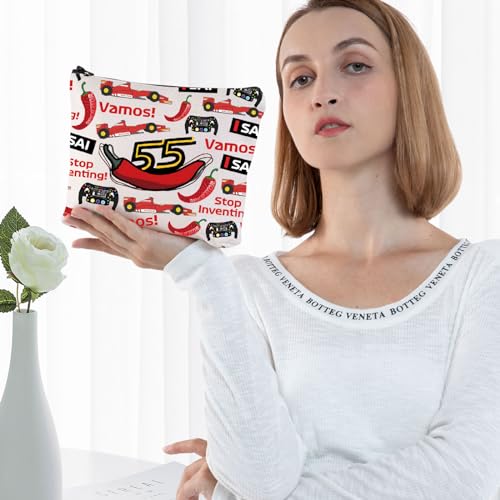G2TUP Racing Car Cosmetic Bag Racer Fans Gift Stop Inventing Racing Zipper Pouch Bag Racer Merchandise (Stop Inventing) - Image 5