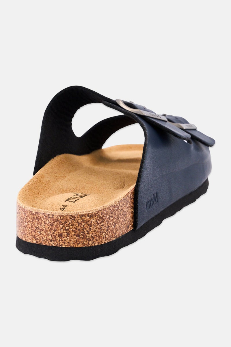 Mudd Men Slip On Cork Sandals, Dark Navy Blue - Image 3