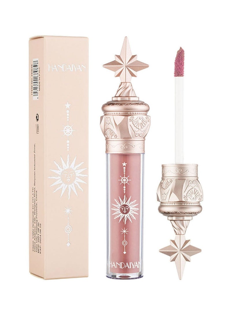 هاندايان أحمر شفاه سائل غير لامع مكياج للنساء، مخملي يدوم طويلاً، مقاوم للماء، لون مصبوغ بدرجة عالية، سريع الجفاف، مقاوم للتلطخ، يغذي، يرطب، فائق النعومة - Image 4