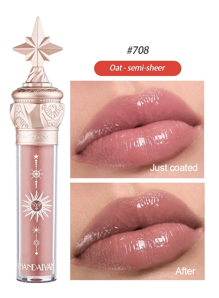 هاندايان أحمر شفاه سائل غير لامع مكياج للنساء، مخملي يدوم طويلاً، مقاوم للماء، لون مصبوغ بدرجة عالية، سريع الجفاف، مقاوم للتلطخ، يغذي، يرطب، فائق النعومة - Image 2