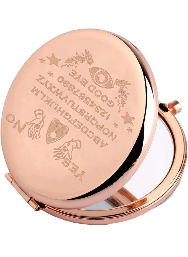 FEELMEM Ouija Mirror Ouija Board Planchette Compact Mirror Spirit Board Art Makeup Mirror Ouija Spirit Board Witchcraft Occult Ouija Gift (Ouija Yesmirror) - Image 3