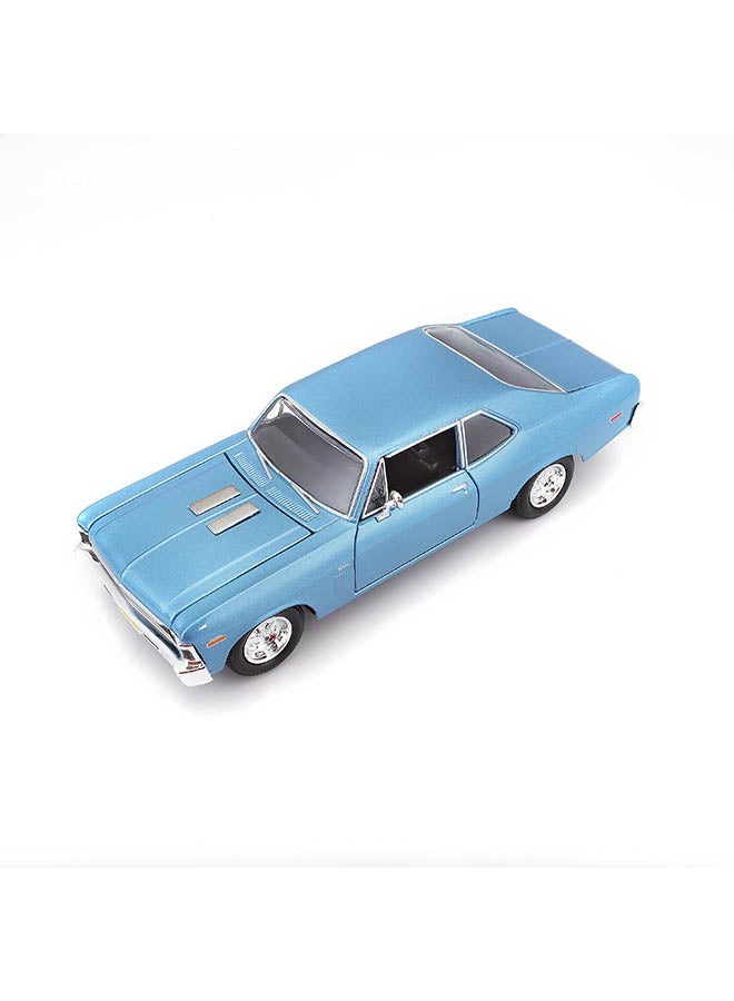 Maisto 1:24 Se (A) - 1970 Chevrolet Nova Ss Met Blue Officially Licensed Scaled Replicas of Collectible Diecast Metal Models with Exquisite Interior & Exterior Detailing for All Ages - Image 5
