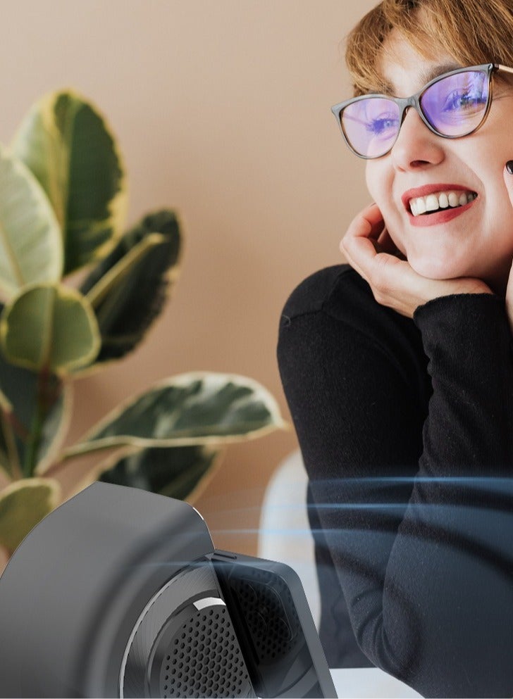 3 في 1 مكبر صوت بلوتوث مع ساعة منبه مع شحن لاسلكي، ساعة منبه ABS متعددة الوظائف، خفيفة الوزن وقابلة للحمل، شاحن لاسلكي، مكبر صوت بلوتوث، (قطعة واحدة، أسود) - Image 4