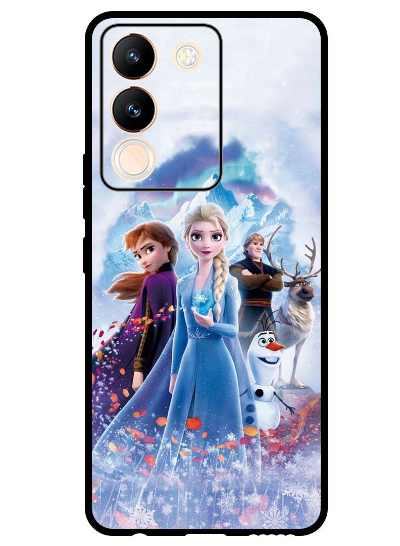 Theodor Protective Case Anti Scratch Shock Proof Bumper Cover For Vivo V29e Elsa the Snow Queen - Image 1
