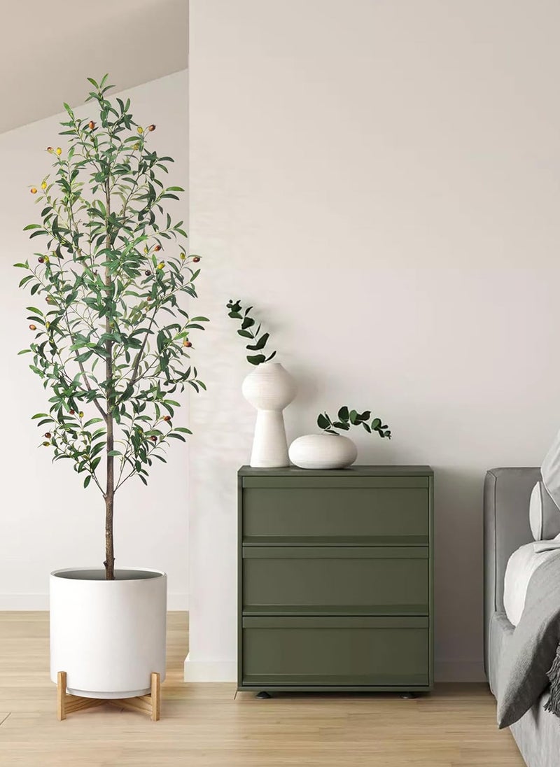 Sharpdo Home Interior Artificial Green Plant Decoration Floor Plants Garden Flowers, Olive Tree 140cm - Image 4