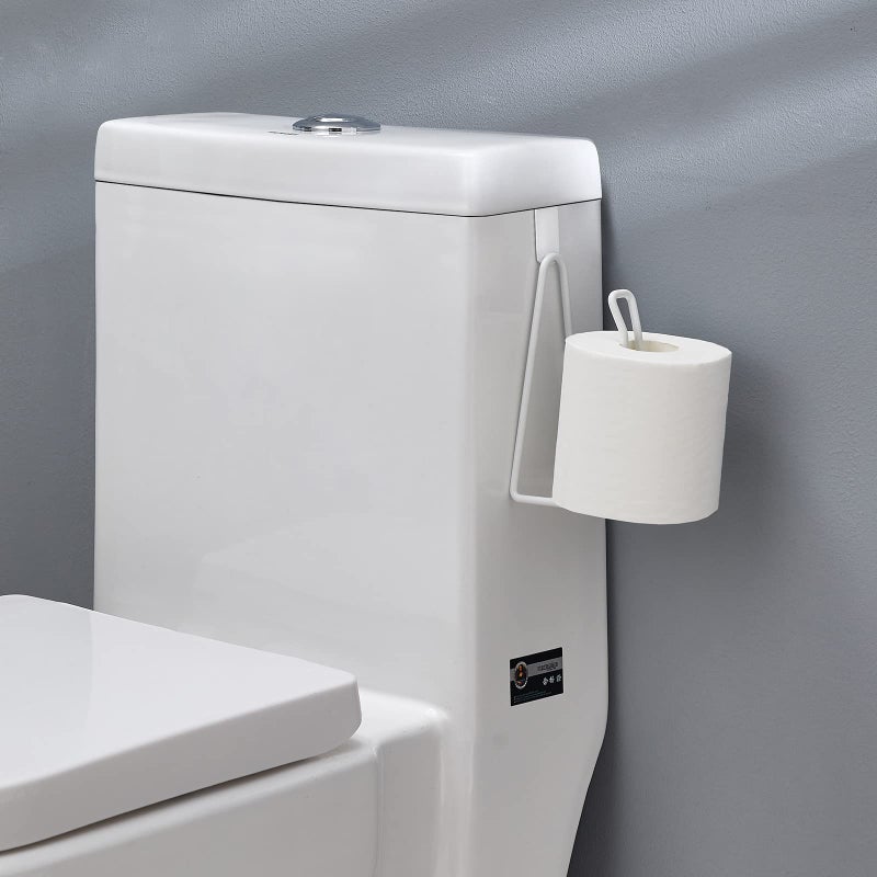 INIUNIK Toilet Paper Holder Stand  Over The Tank Toilet Tissue Roll Holder Dispenser Reserve for Bathroom Storage and Organization - White - Image 2