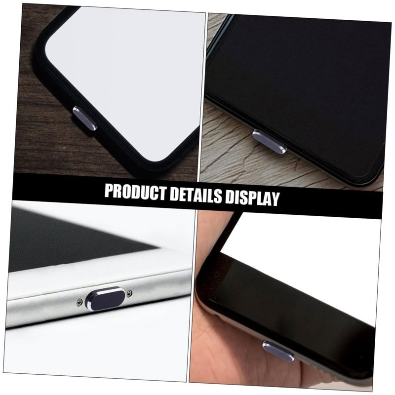 Housoutil 4 Pack USB Charging Port Dust Plugs Compact Caps Black - Image 5