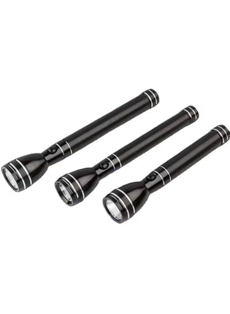 دينكس مصباح يدوي ليد قابل لإعادة الشحن ٣ في ١ - مصباح ليد بقوة ٣٦٠ لومن - سطوع عالي، تصميم محمول، يعمل حتى ٦ ساعات. قوة ٥٠ واط | مثالي للتخييم والدراجات والمشي لمسافات طويلة وفي حالات الطوارئ، لون أسود. - Image 2