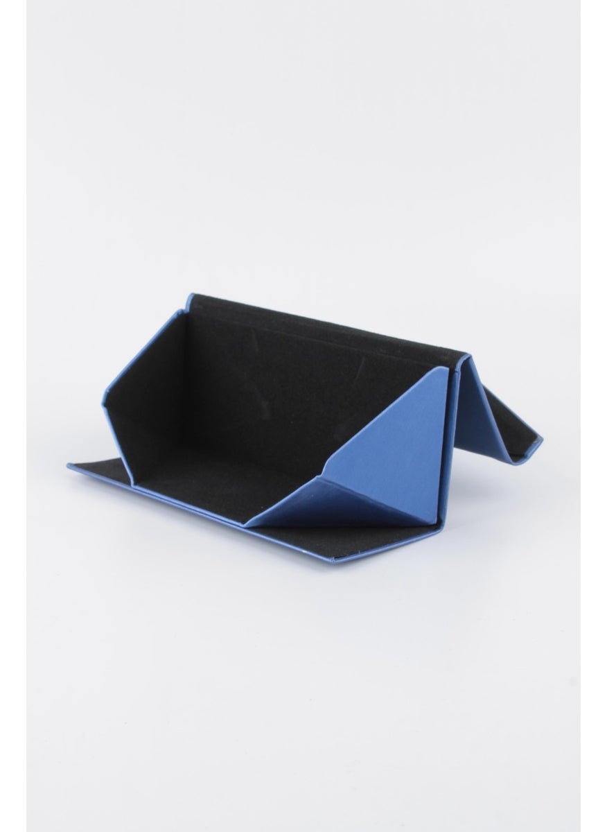 Max Polo - Special Design Magnetic Leather Glasses Box Blue MXPKILIFR02 - Image 1