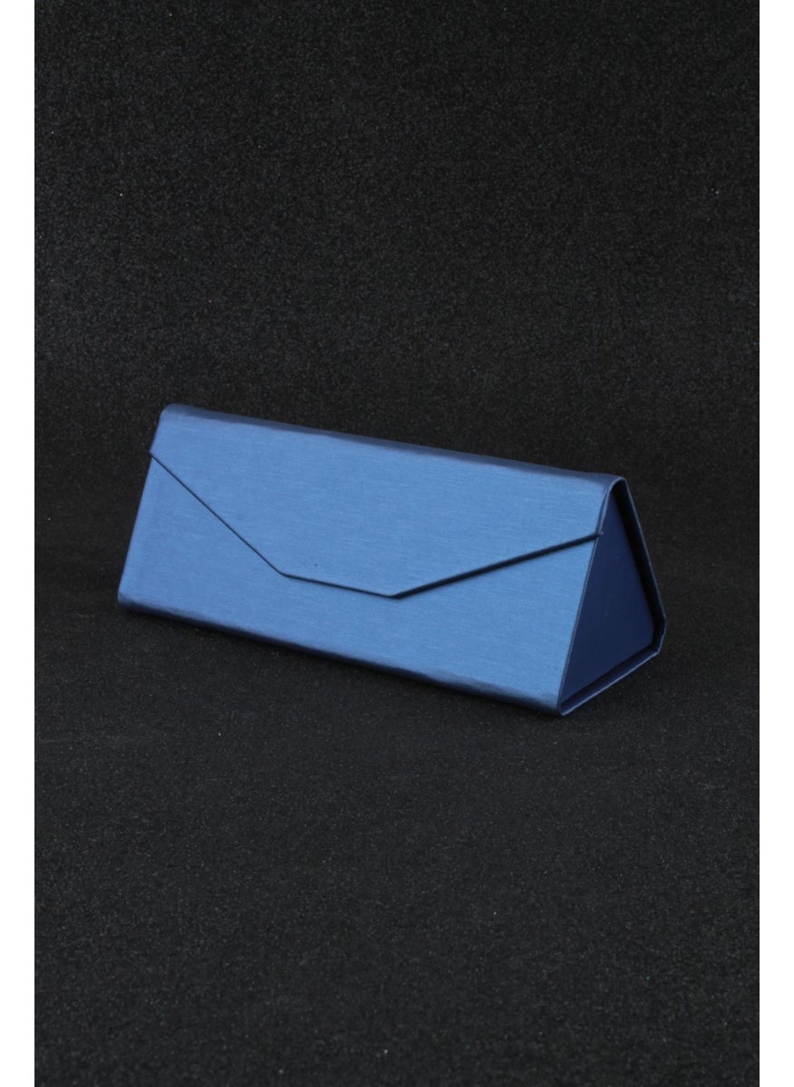 Max Polo - Special Design Magnetic Leather Glasses Box Blue MXPKILIFR02 - Image 1
