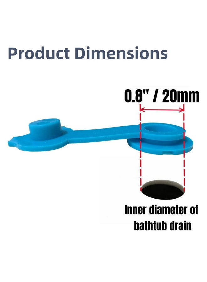 COLDDD Bathtub Stoppers, Silicone Bathtub Stopper, Fits Most Baby Bathtubs, 5 Sizes of Baby Bath tub Plugs (0.8'' I.D.) - Image 3
