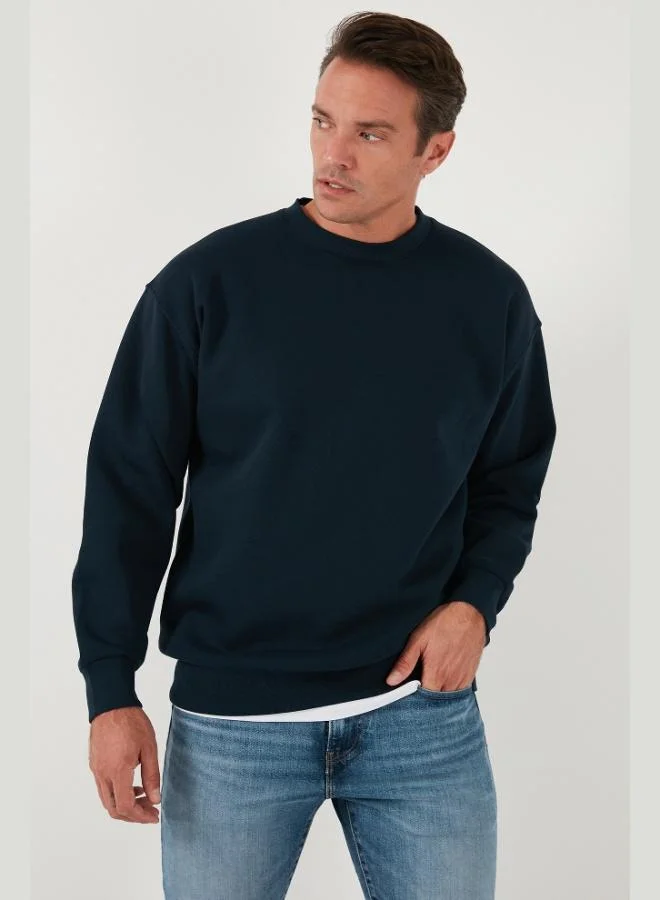 Buratti Buratti Regular Fit Crew Neck Fleece Lined 2-Pack Men's Sweatshirt 5905255S2