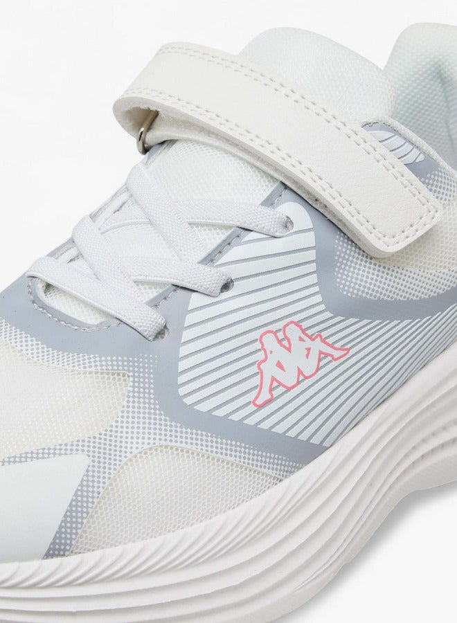 Kappa Girls' Printed Sports Shoes with Hook and Loop Closure  - Image 4