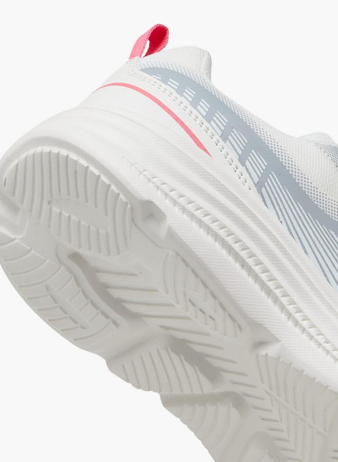 Kappa Girls' Printed Sports Shoes with Hook and Loop Closure - Image 5