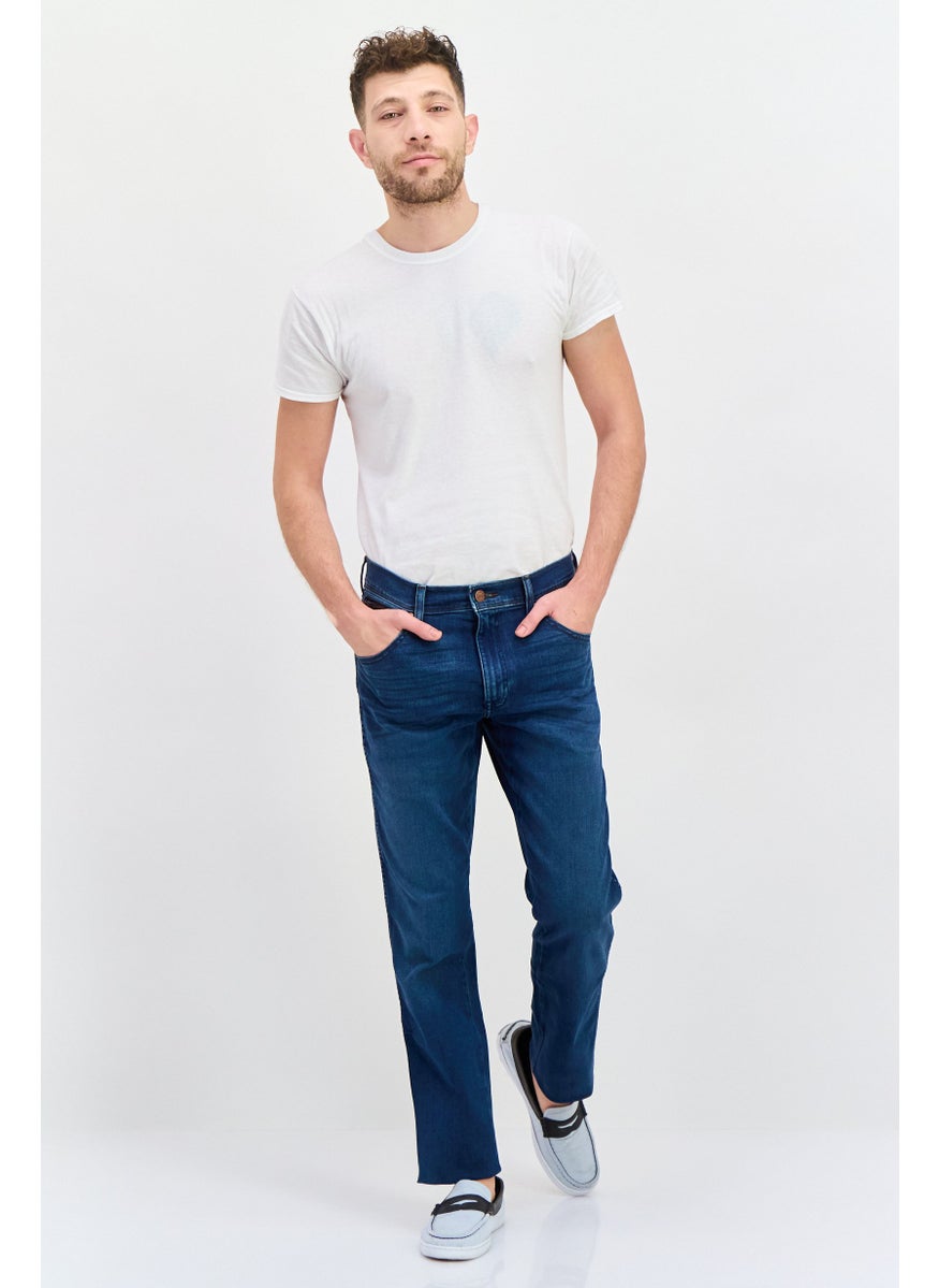 Wrangler - Men Slim Fit Washed Stretchable Jeans, Dark Wash - Image 1