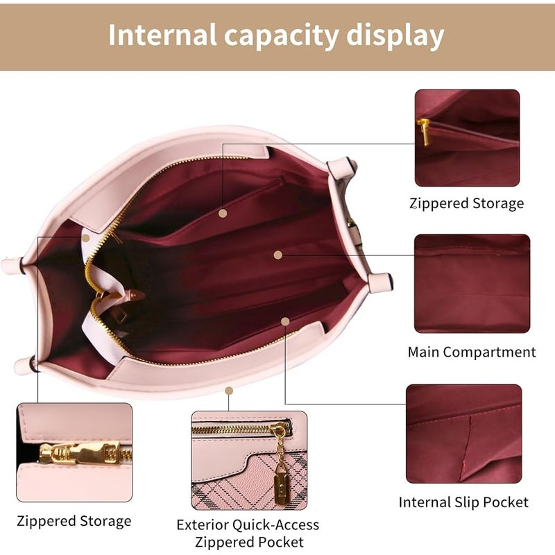 3pcs Purses and Handbags Set for Women - Image 4