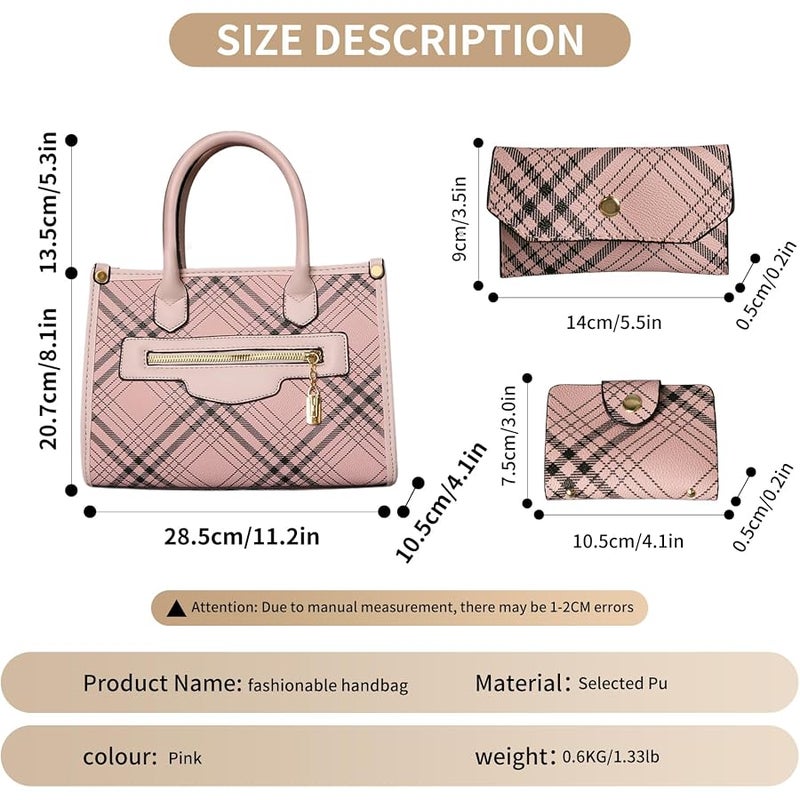 3pcs Purses and Handbags Set for Women - Image 5