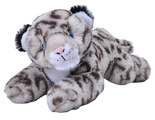 Wild Republic EcoKins Mini Snow Leopard Stuffed Animal 8 inch Eco Friendly Gifts for Kids Plush Toy Handcrafted Using 7 Recycled Plastic Water Bottles 24795 - Image 1