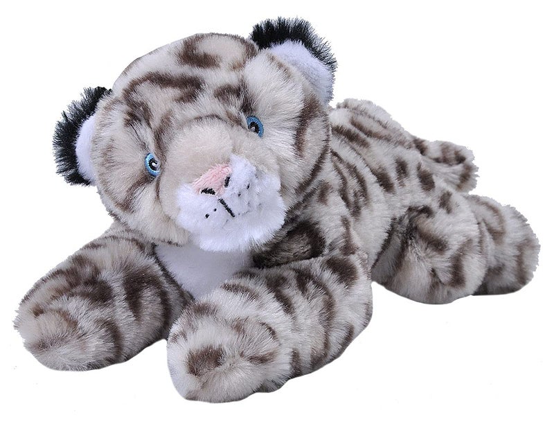 Wild Republic EcoKins Mini Snow Leopard Stuffed Animal 8 inch Eco Friendly Gifts for Kids Plush Toy Handcrafted Using 7 Recycled Plastic Water Bottles 24795 - Image 2