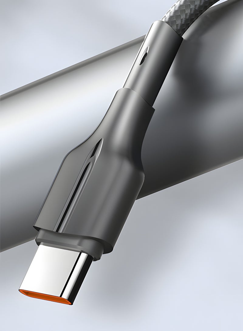 لدنيو كابل LDNIO USB-A إلى Type-C للشحن السريع ونقل البيانات 25 واط بطول 1 متر – كابل PVC مضفر متين - Image 2