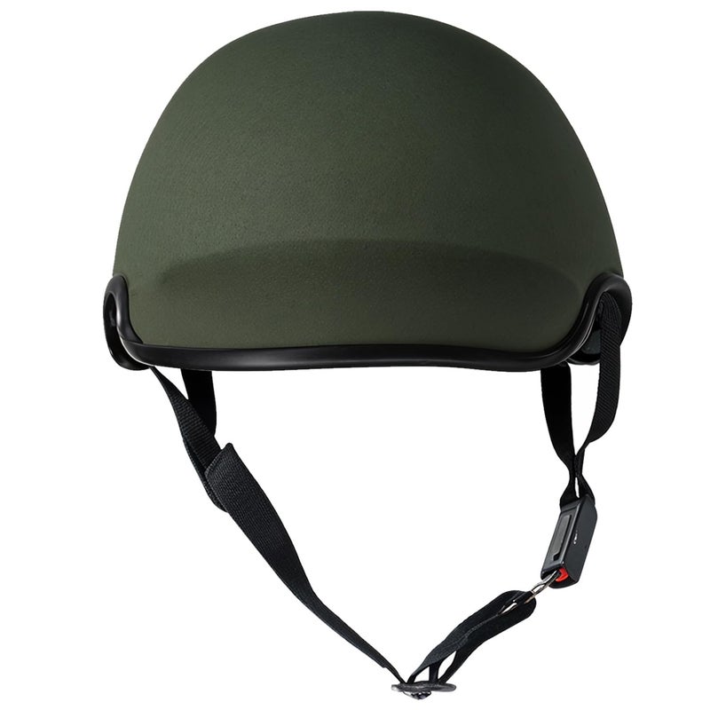 VISORUP All Purpose Open Face Cap with Adjustable Strap – Lightweight Half Cap Helmet for Bike, Scooter, Cycling & Daily Commute – Unisex Helmet for Men & Women - Image 2