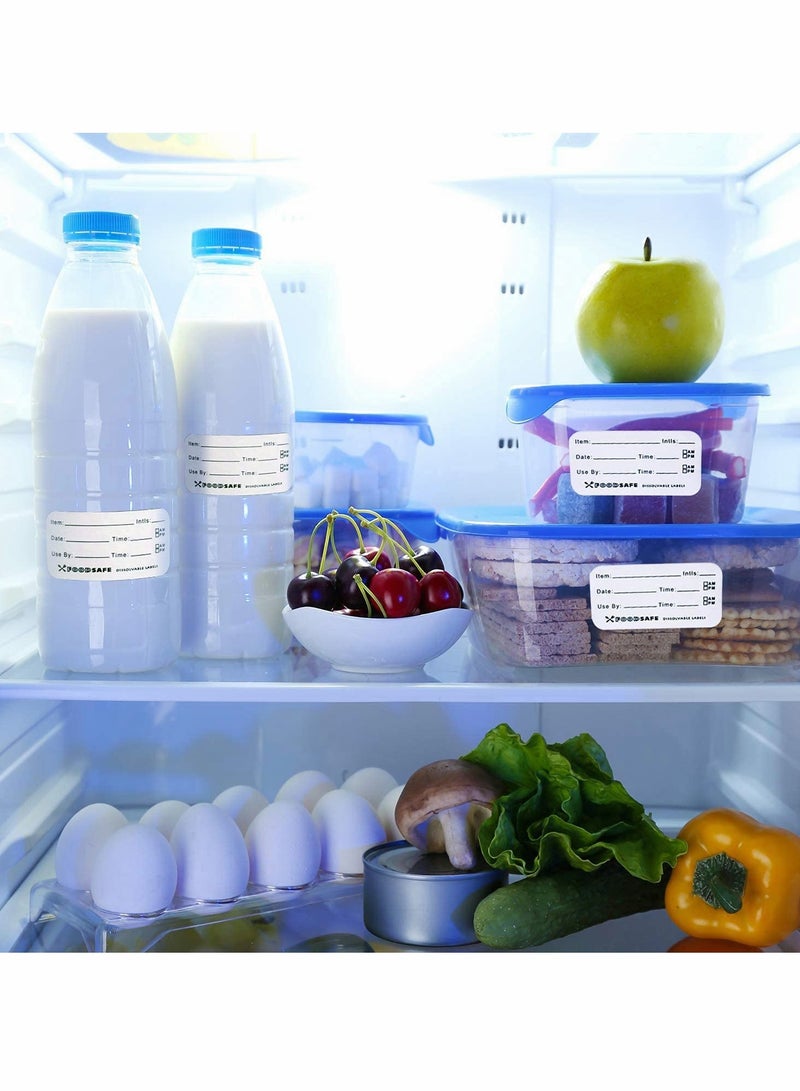 Food Storage Labels - 750 Removable Adhesive Stickers for Freezer & Pantry Organization, 3 Rolls with 250 Labels Each, Perfect for Home & Restaurant Use - Image 4