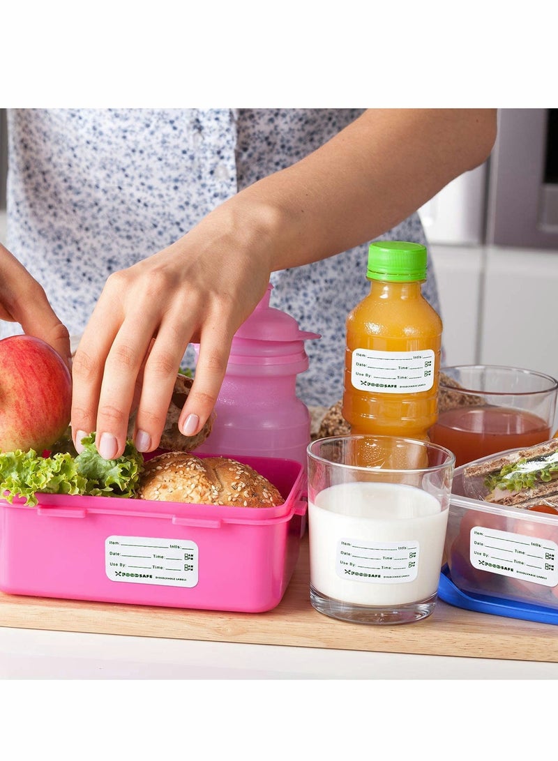 Food Storage Labels - 750 Removable Adhesive Stickers for Freezer & Pantry Organization, 3 Rolls with 250 Labels Each, Perfect for Home & Restaurant Use - Image 3