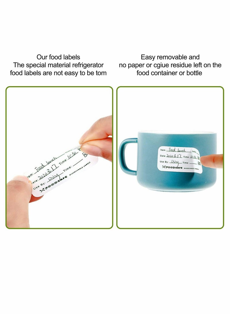 Food Storage Labels - 750 Removable Adhesive Stickers for Freezer & Pantry Organization, 3 Rolls with 250 Labels Each, Perfect for Home & Restaurant Use - Image 5