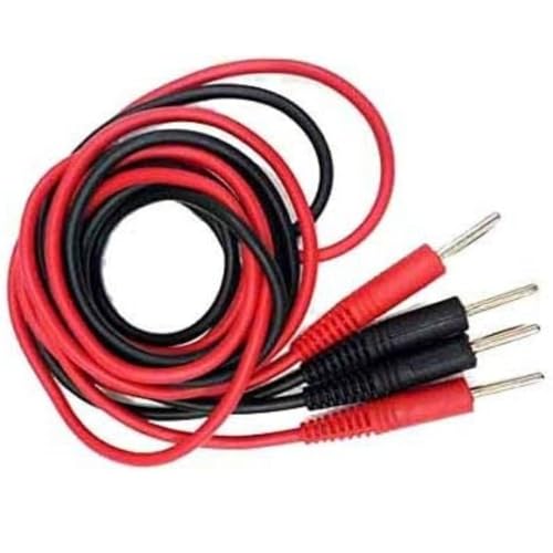 TYCOON PHYSIO SOLUTIONS IFT WIRE for physiotherapy (Inter Ferential Therapy) machine wires PACK OF 4 (2 RED, 2 BLACK) Used for physio therapy at clinics - Image 2