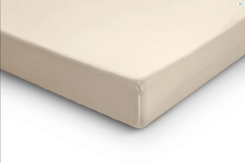 Fitted bedsheet 120 x 200 CM with Pillowcase 70 x50 CM (Beige)