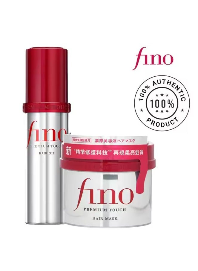 Fino Hair Oil and hair Mask Treatment - Duo Power for Stronger and healthy Hair- Best for damage and hair fall problem - Image 1